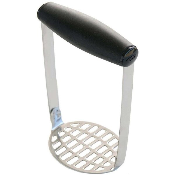 Oxo Stainless Steel 15cm Smooth Potato/Vegetable Masher Kitchen Utensil Silver