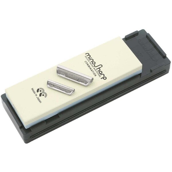 Global Minosharp 1000/8000 Grit Knife Sharpener w/ Guides Combination Whetstone