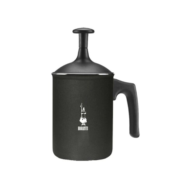 Bialetti Aluminium 10cm Milk Frother Tuttocrema Foamer/Mixer Container Black