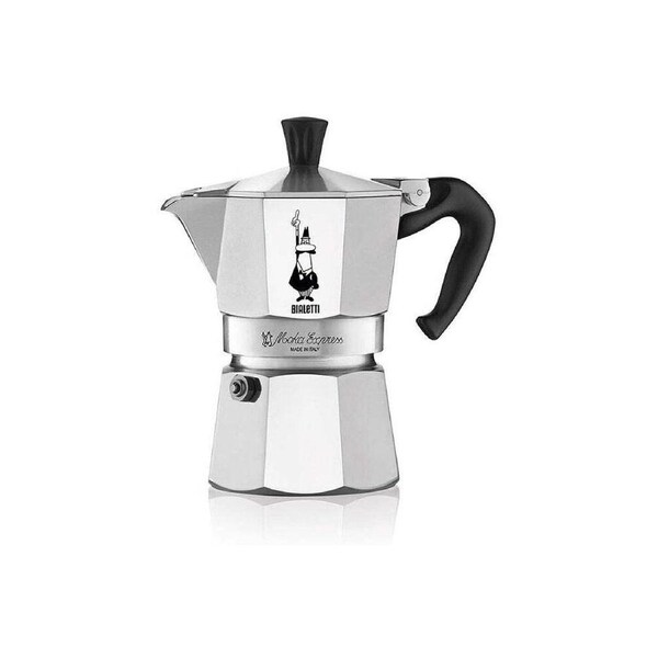 Bialetti Aluminiium Moka Express Coffee/Espresso Maker Percolator 3 Cups SLVR