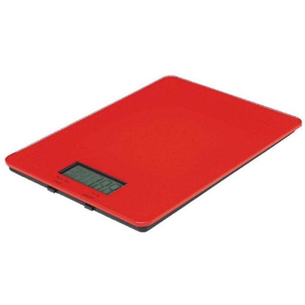 Avanti 5kg Digital Weighing Measuring Scale Kitchen/Baking w/ LCD Display Red