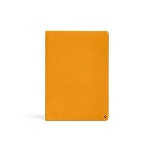 Karst 52-Sheets A5 Soft Cover Journal Plain/Ruled Notebook Twin Pack Turmeric