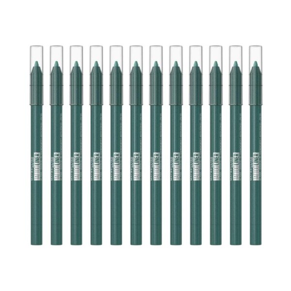 12x Maybelline Tattoo Gel Pencil Eyeliner 1.3g 815 Tealtini