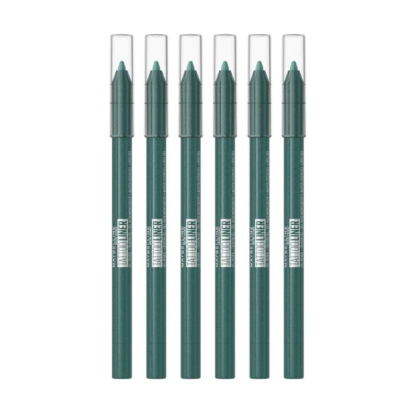 6x Maybelline Tattoo Gel Pencil Eyeliner 1.3g 815 Tealtini