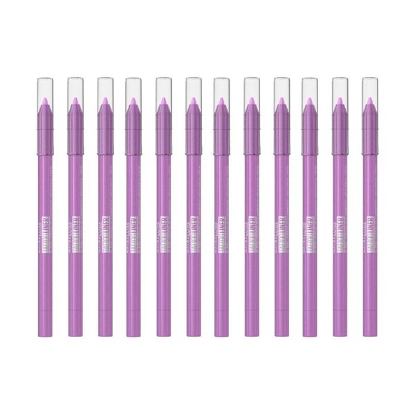 12x Maybelline Tattoo Gel Pencil Eyeliner 1.3g 812 Lavender Lights