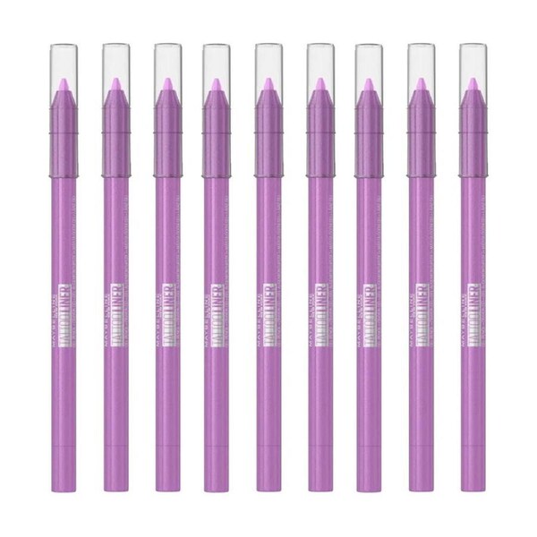 9x Maybelline Tattoo Gel Pencil Eyeliner 1.3g 812 Lavender Lights
