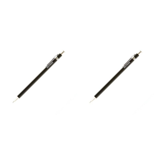 2x Delfonics Wooden Ballpoint Pen Office/School Stationery Writing Ballpen Black