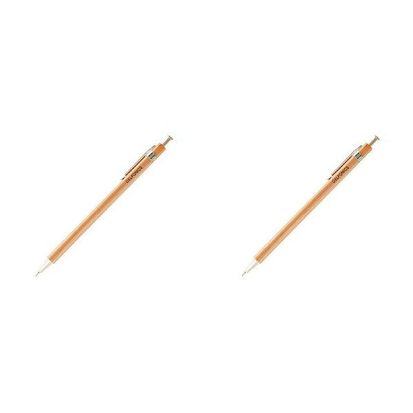 2x Delfonics Wooden Ballpoint Pen Office/School Stationery Writing Ballpen NTRL