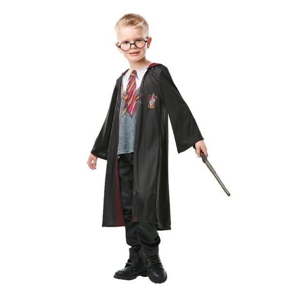 Harry Potter Boys Photoreal Gryffindor Hooded Robe Costume Dress Up Party 6