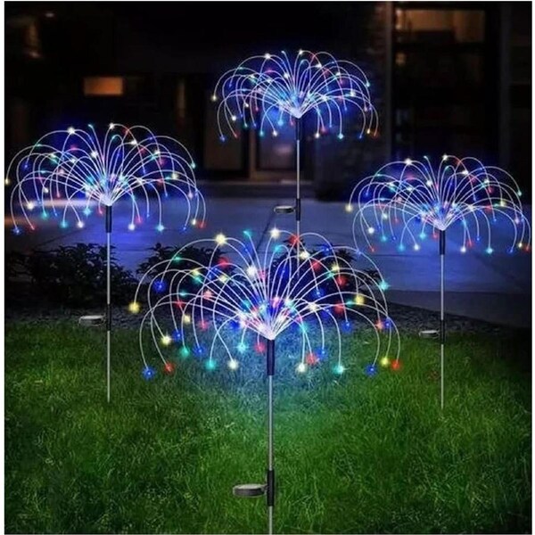 Solar Firework Light LED Garden Lights Pathway Backyard Decorative Lights 2 Modes -120LED