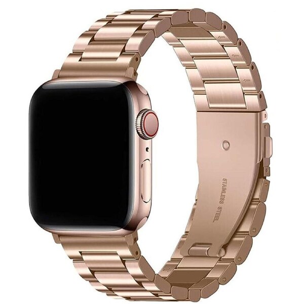 Apple Watch Band iWatch Stainless Steel Series 9 8 7 Ultra SE Titanium 42mm/44mm/45mm/49mm Rose Gold