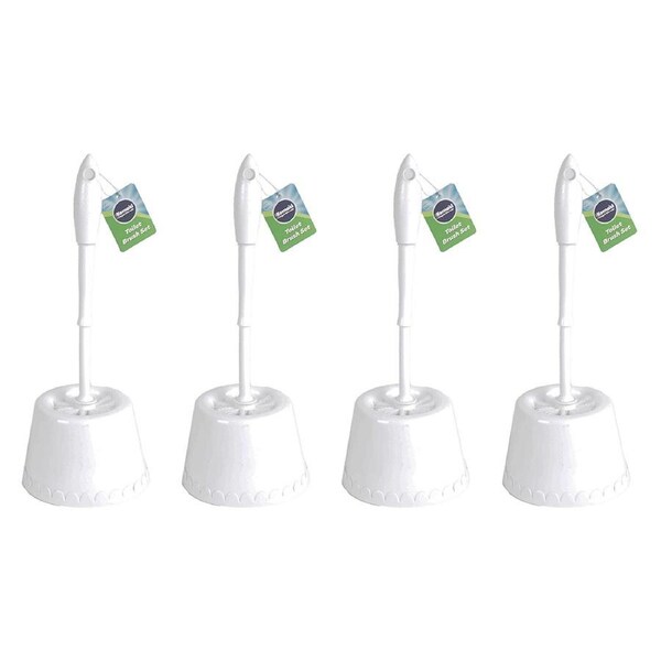 4x kemasi Durable Toilet Brush Set Home Bathroom Care Cleaning Set Assorted