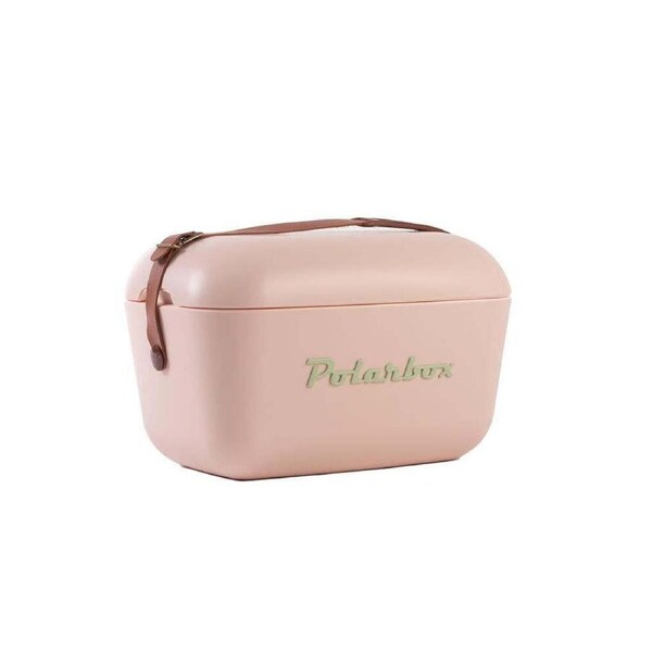 Polarbox 39cm/12L Classic Cooler Box Soda/Water Chiller w/ Leather Strap Nude