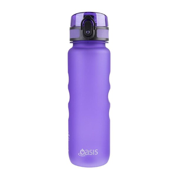 Oasis Plastic 550ml Tritan Leak-Proof Sports Water Bottle w/ Carry Clip Purple