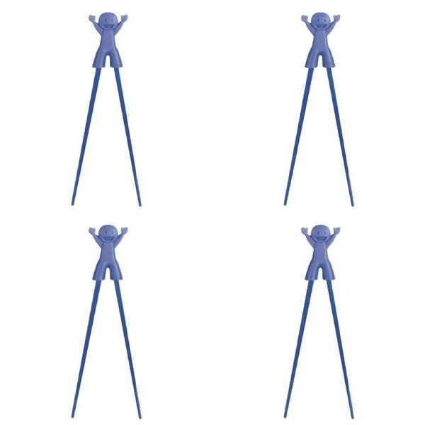 4x Avanti Boy & Girl Kids Silicone Reusable Chopsticks Beginner Learning Cutlery