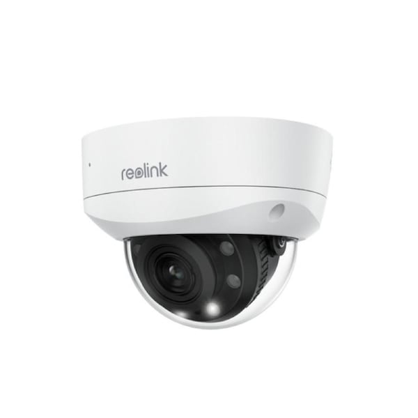 Reolink Smart 4K 8MP PoE Camera with IK10 Vandal-Proof Rating, 5X Optical Zoom, Color Night Vision, RLC-843A