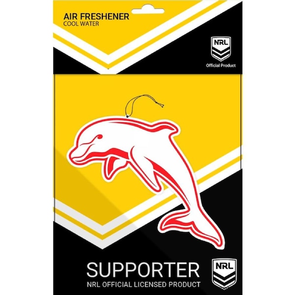 NRL Car Air Freshener - DOLPHINS - Rugby League
