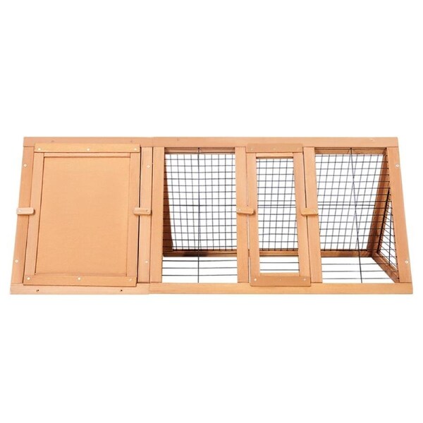 Rabbit Hutch Chicken Coop Run Wooden Cage Guinea Pig House Outdoor Large