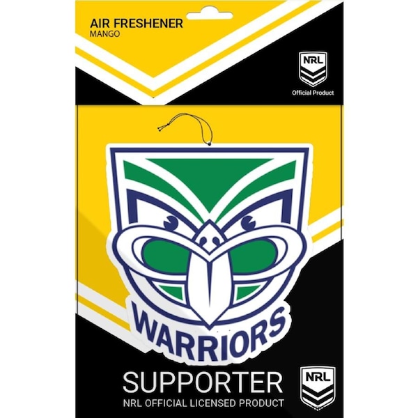 NRL Car Air Freshener - New Zealand Warriors - Rugby League