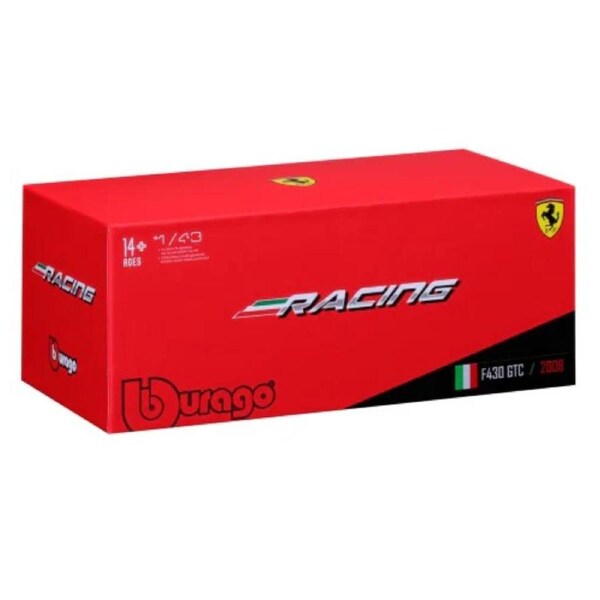 Bburago Ferrari Racing 2015 Ferrari 458 Italia GT3 #64 1:43 Diecast Vehicle