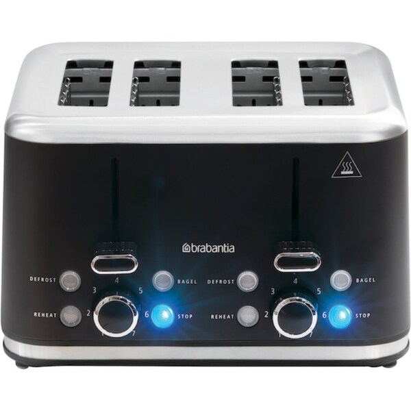 Brabantia 4 Slice Toaster - Matte Black