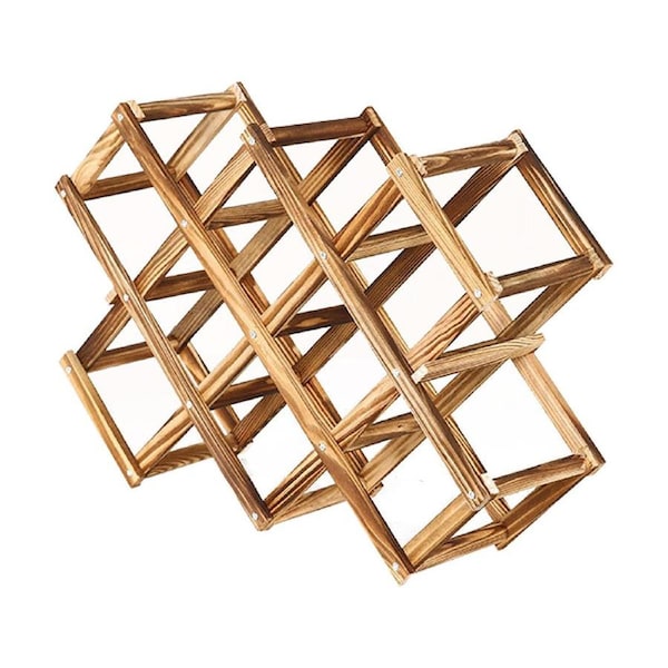 10 Bottles Wine Storage Holder Wine Rack Bottle Stand Display Shelf Wine Rack