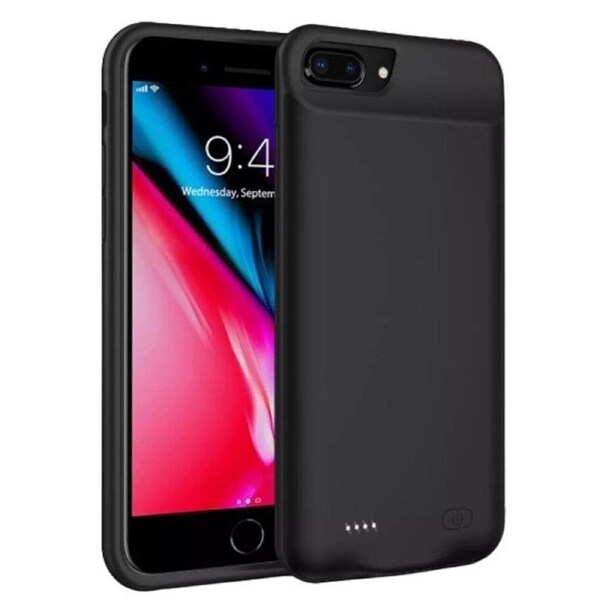 Protective Case with Built In Power Bank For iPhone 8- Black