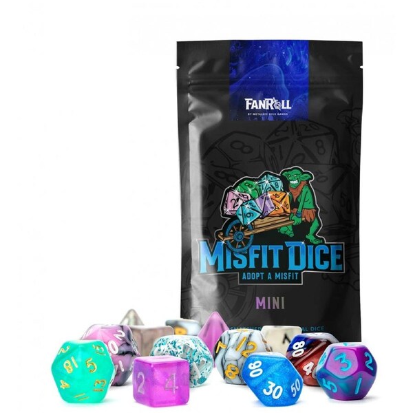 MDG Mystery Misfit Mini Polyhedral Dice (2 Set Pack)