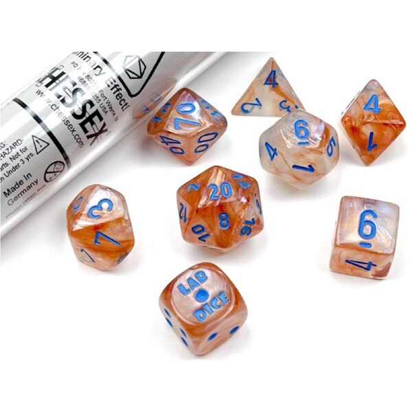 CHX 30045 D7-Die Set Borealis Polyhedral Rose Gold/light blue Luminary 7-Die Set (with bonus die)