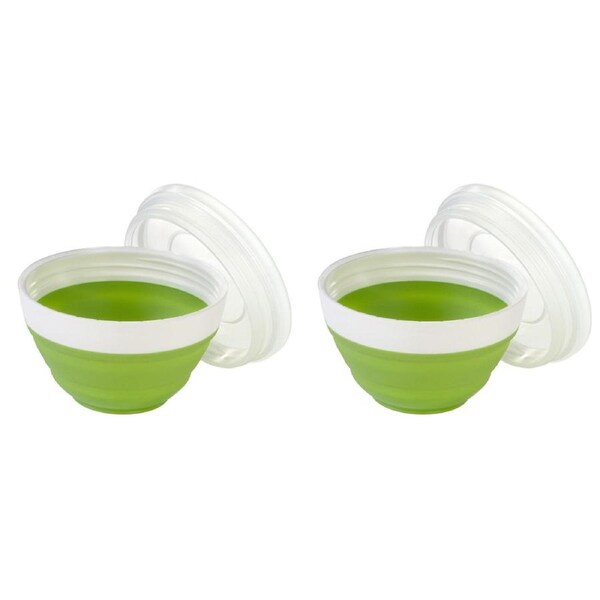 2x Progressive Prepworks Collapsible 120ml Mini Keepers Storage Container Assort