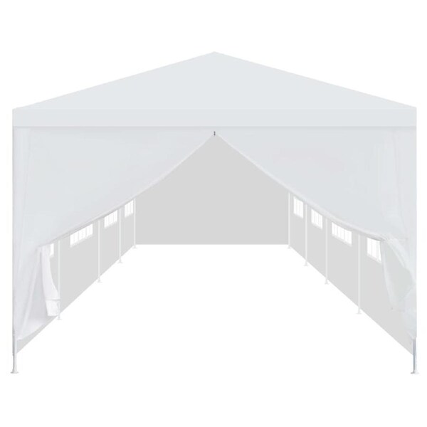 Party Tent Canopy 12 x3m Outdoor Gazebo Side Panels Garden Marquee Shelter White