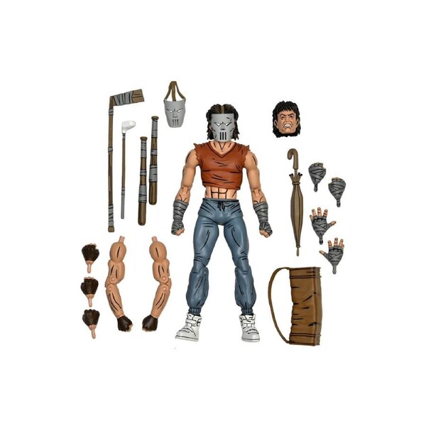 Neca 7'' Scale TMNT Casey Jones Red Shirt Mirage Comics Action Figure Toy 14+