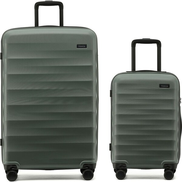 Tosca Interstellar 2.0 Hard Shell 20" & 30" Suitcase Luggage Set - Moss Green