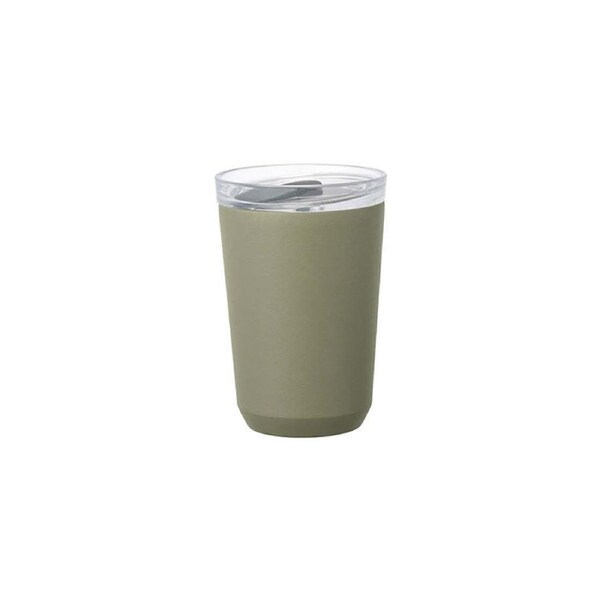 Kinto Insulated To Go Tumbler V2 Takeaway Coffee/Juice Drink Cup 360ml Khaki