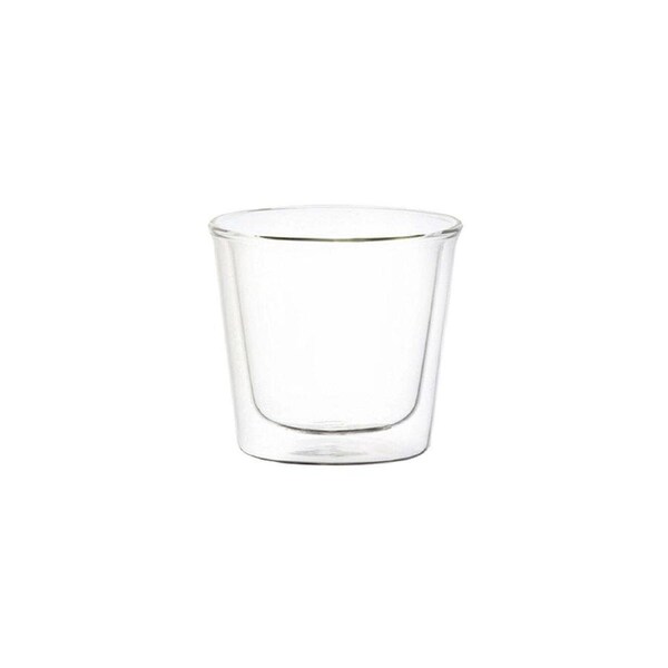 Kinto Cast Double Wall 250ml Gin/Tonic Rock Glass Insulated Cup Glassware Clear