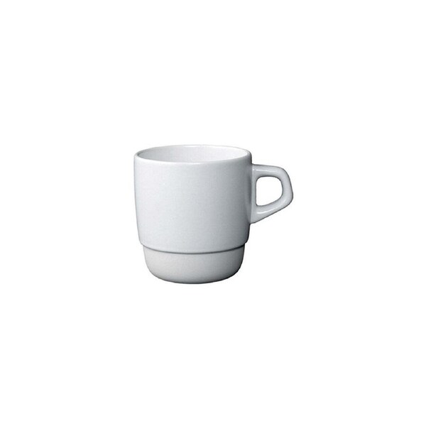 Kinto SCS Porcelain Matte 320ml/11cm Stacking Coffee Mug Cup w/ Handle White