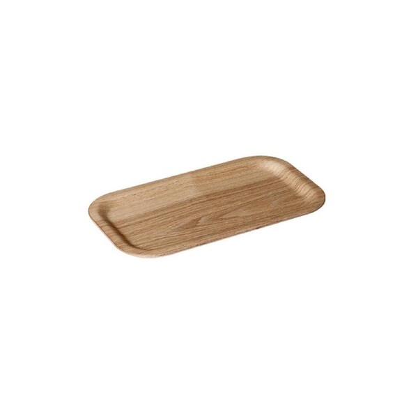 Kinto Willow Plywood Non-Slip Slim Tray Food Serving Rectangular 22cm Natural