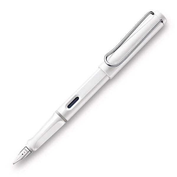 Lamy Safari Fountain Pen Medium Nib Tip Plastic Office/School Writing Shiny WHT