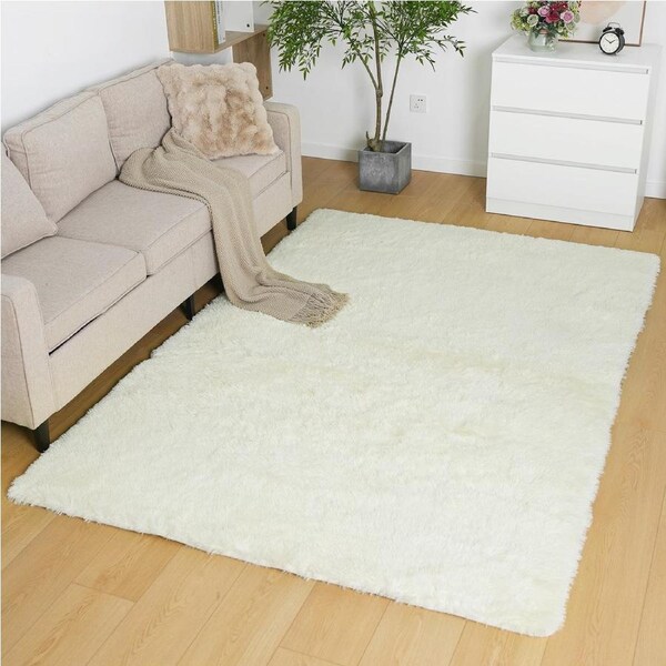 Advwin Non-Slip Shaggy Rugs Floor Rug Living Room Bedroom Mat Large Carpet Grey / 160*230cm