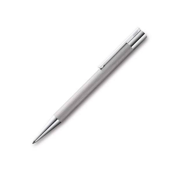 Lamy Scala Ballpoint Pen Medium-1mm Nib Tip Stationery Brushed Stainless Steel