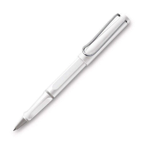Lamy Safari Rollerball Pen Medium-1mm NIb Tip Writing Stationery Shiny White