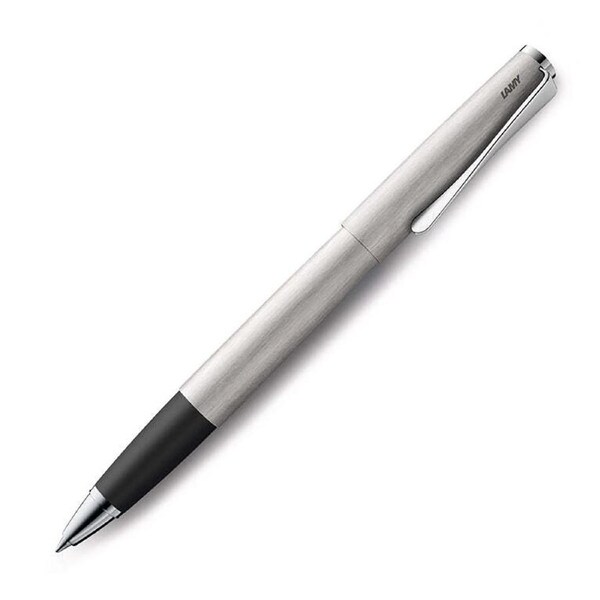 Lamy Studio Rollerball Pen Medium NIb Tip Stationery Brushed Stainless Steel