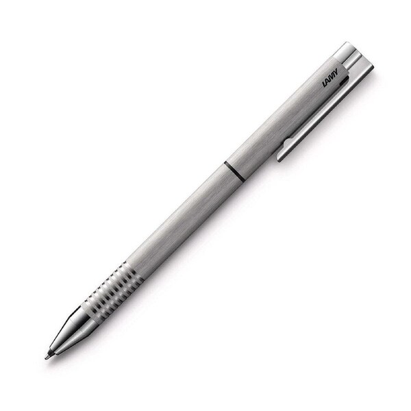 Lamy Logo Ballpoint/Mechanical Twin Pen Medium-1mm Tip Brushed Stainless Steel