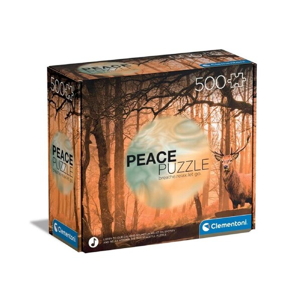 500pc Clementoni 49x36cm Jigsaw Puzzle Peace Rustle Silence Kids Play Game 8+