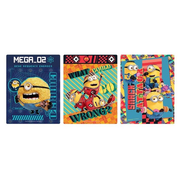 3pc Despicable Me 4 Frame Tray Kids/Children 20x24cm Jigsaw Puzzle Fun Toy 3y+