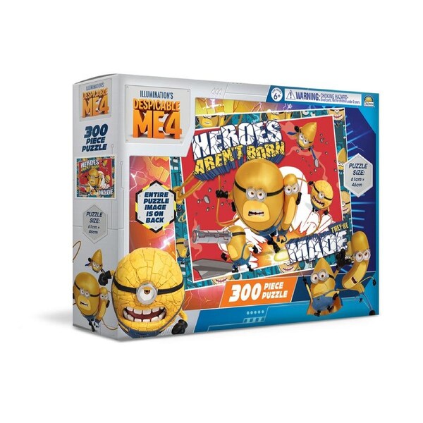300pc Despicable Me 4 Kids/Children Interactive 61x46cm Jigsaw Puzzle Toy 6+