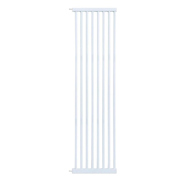 riin 40cm Wide Extension Panel White for Extra Tall 150cm Baby Pet Security Gate Metal Safety Guard Tension Pressure Mounted for Children Dog Kitten