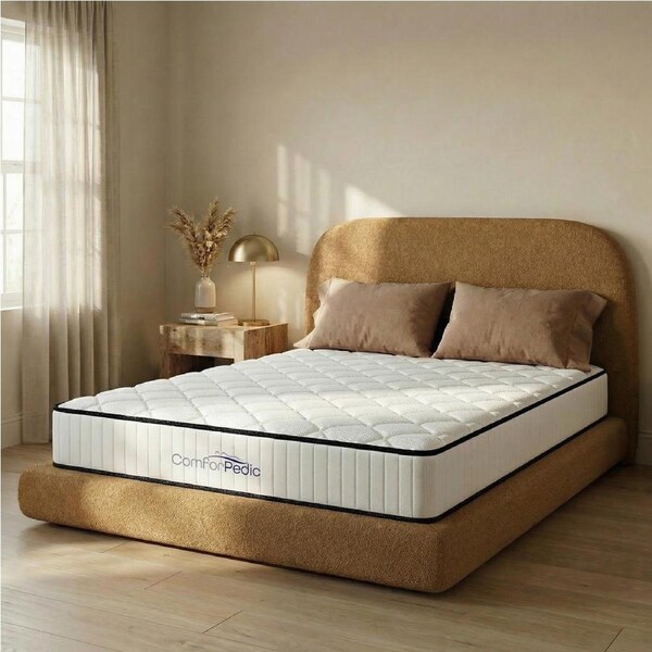 Comforpedic Mattress 5 Zone Medium Support Foam Bonnell Spring 21CM Double