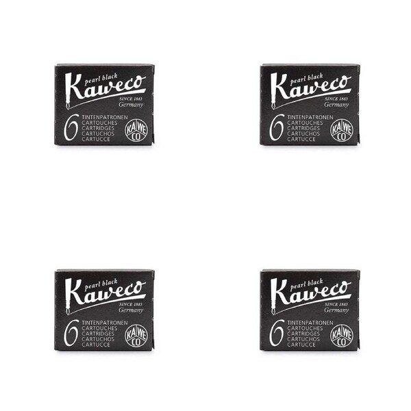 4x 6pc Kaweco Fountain Pen Ink Cartridges Refill Stationery Set Blue/Black