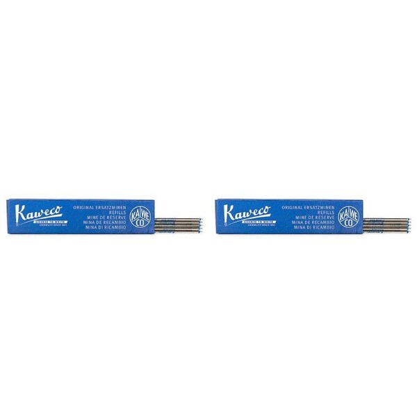 2x 5pc Kaweco D1 Soul Ballpoint Refill For Retractable Sport Pen Fine Nib Blue